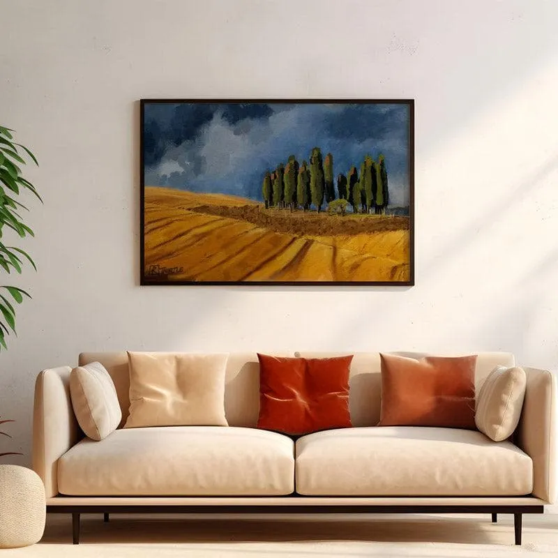 Rising Storm Canvas Wall Painting - Black Frame media 4