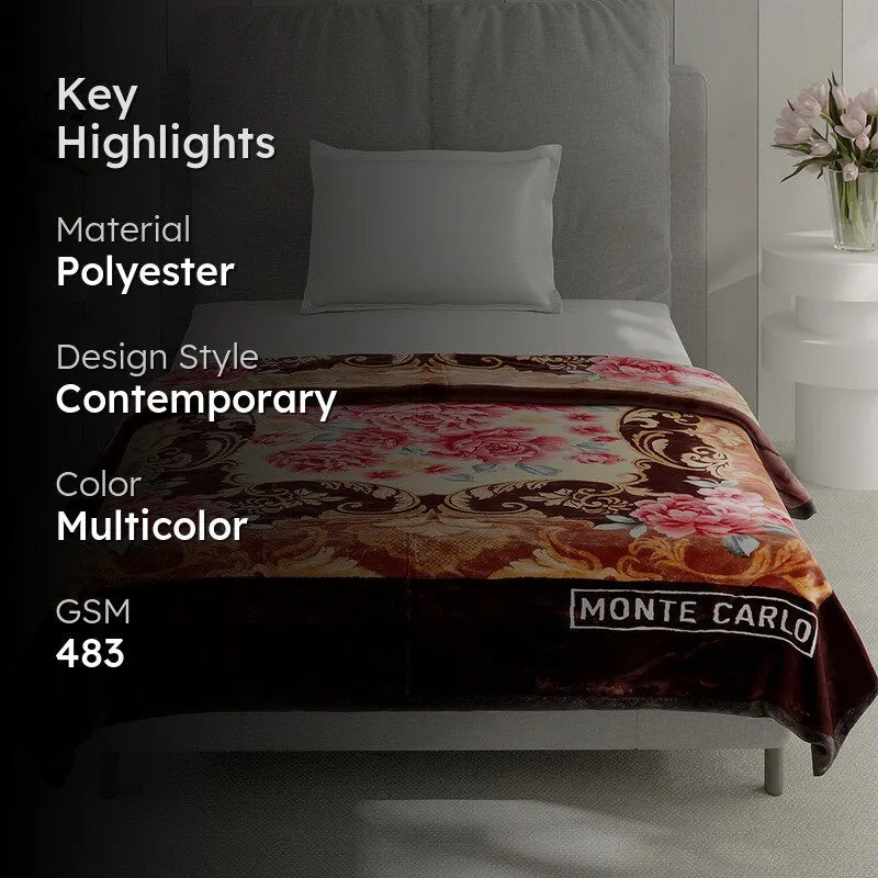Monte Carlo Velvet Blossom Blanket - 483 GSM media 2