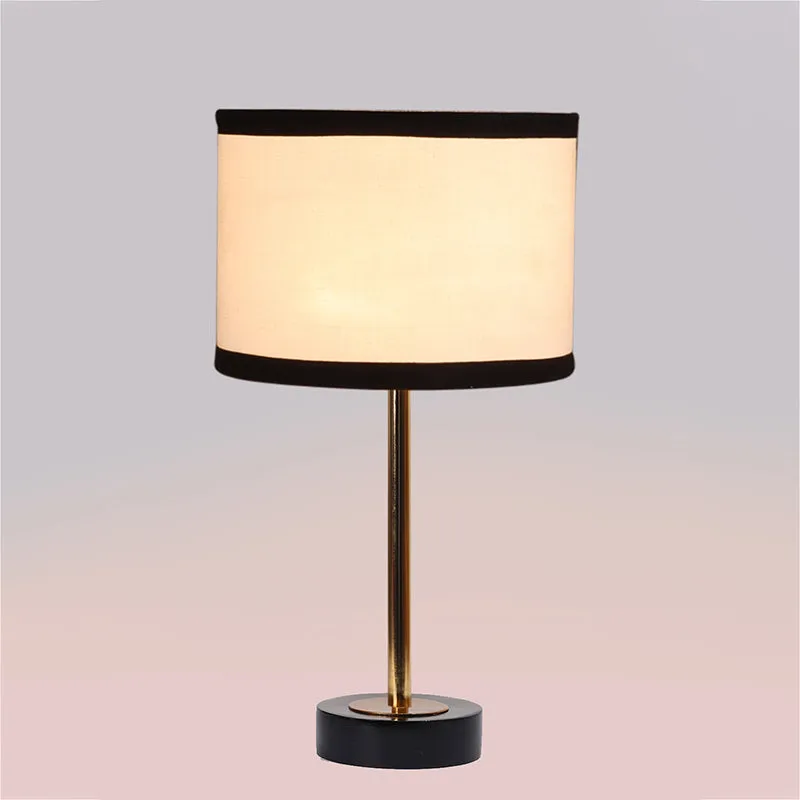 Cotin I Stripe Rodin Wooden Table Lamp - White,Gold,Black media 5
