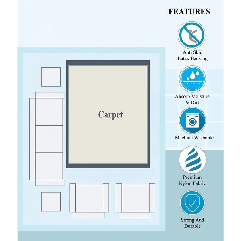 Rustic Stripes Anti-Skid Carpet media 5