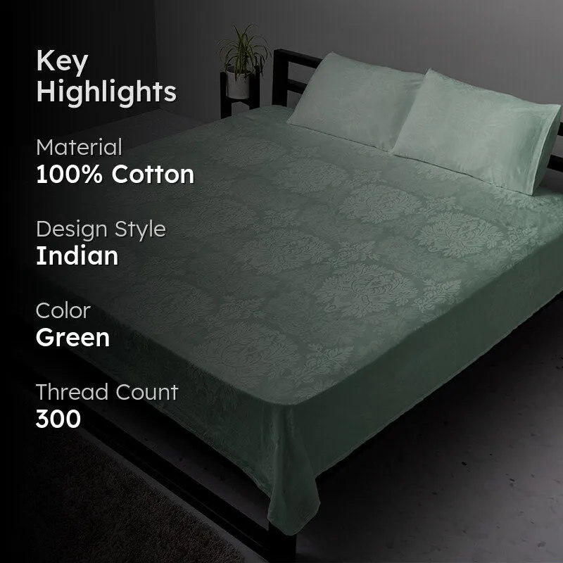 Symmetry Charm Jacquard Duvet Cover - Sage media 2