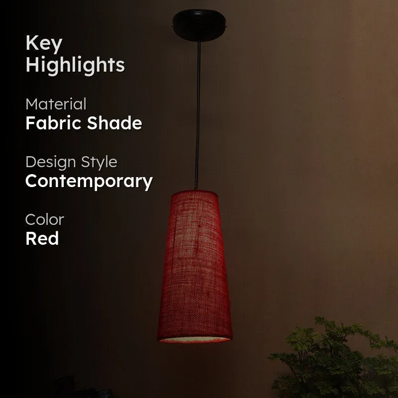 Ambient Aura Fabric Ceiling Lamp - Red media 2
