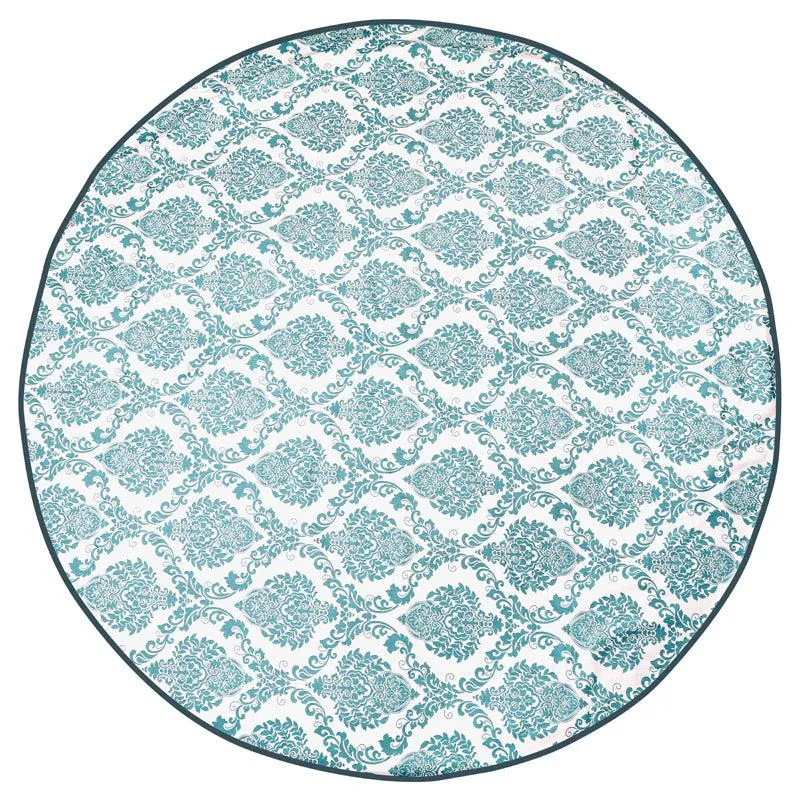 Ardila Ethnic Round Table Cover - Teal media 4