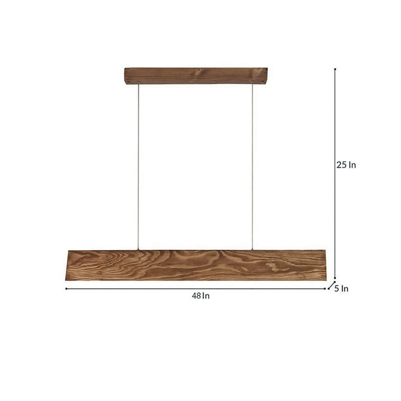 Fuego Linear LED Wooden Ceiling Lamp media 9