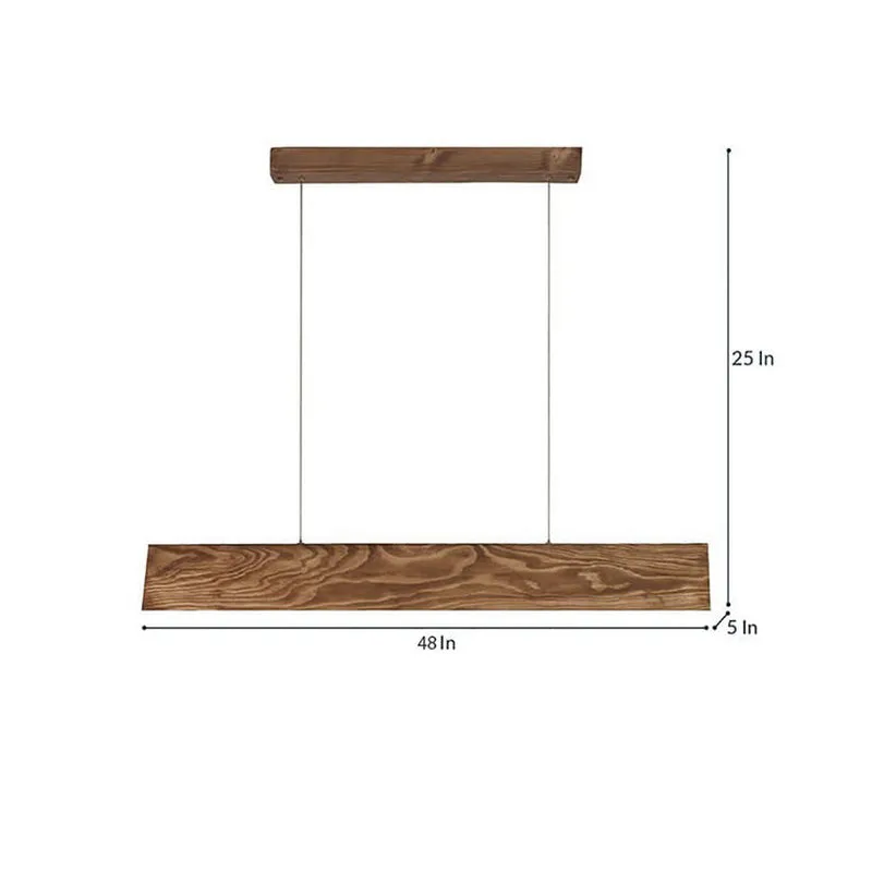 Fuego Linear LED Wooden Ceiling Lamp media 9