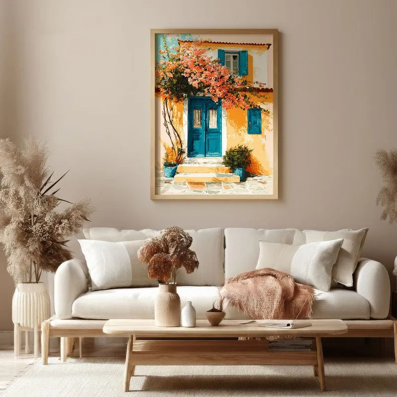 Serapha Canvas Wall Painting With Brown Frame media 4