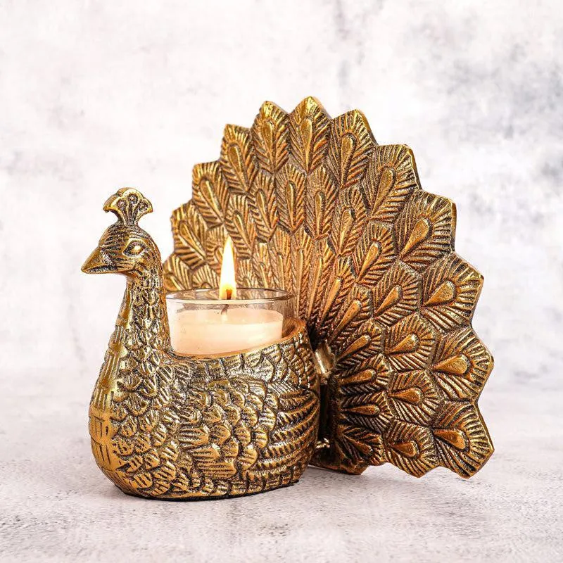 Mayoora Vastu Candle Holder With Glass Votive Candle media 3