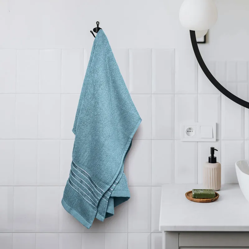Micro Cotton LuxeDry Comfort Solid Bath Towel - Blue media 1