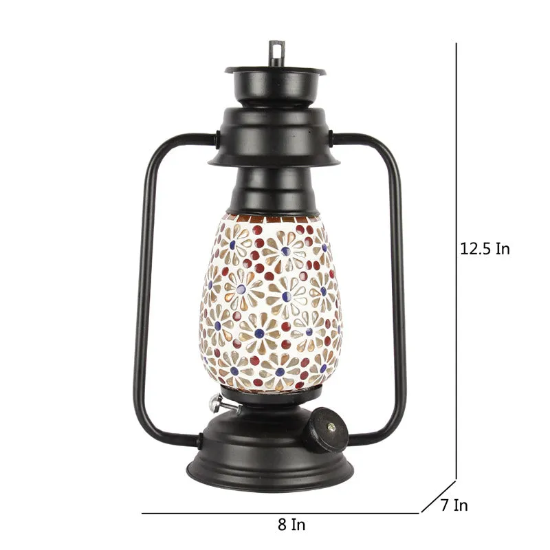 Admya Mosaic Lantern Iron Table Lamp media 7
