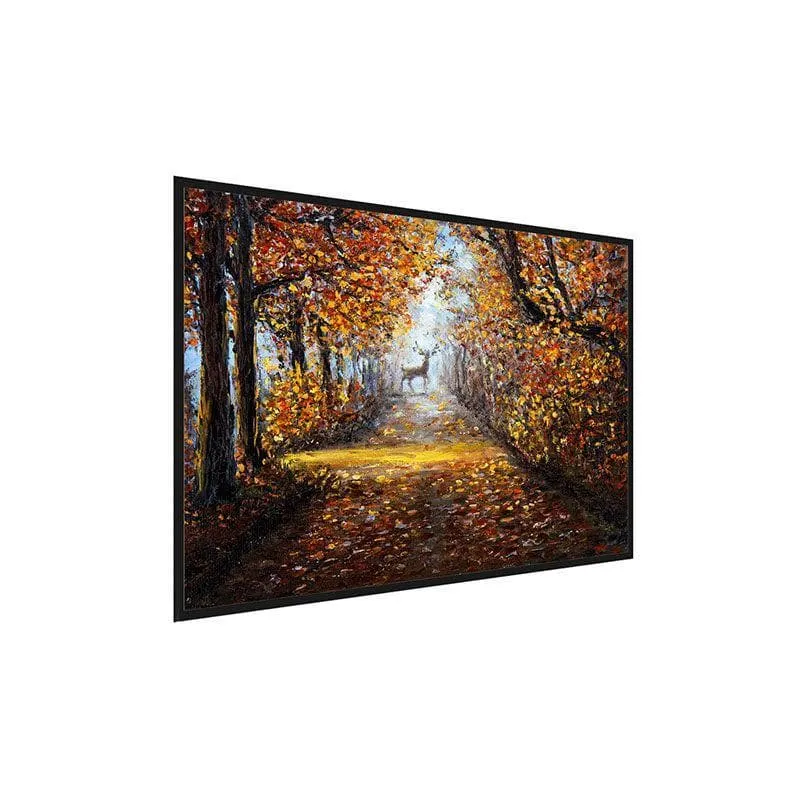 Deer In The Park Canvas Wall Painting - Black Frame media 3