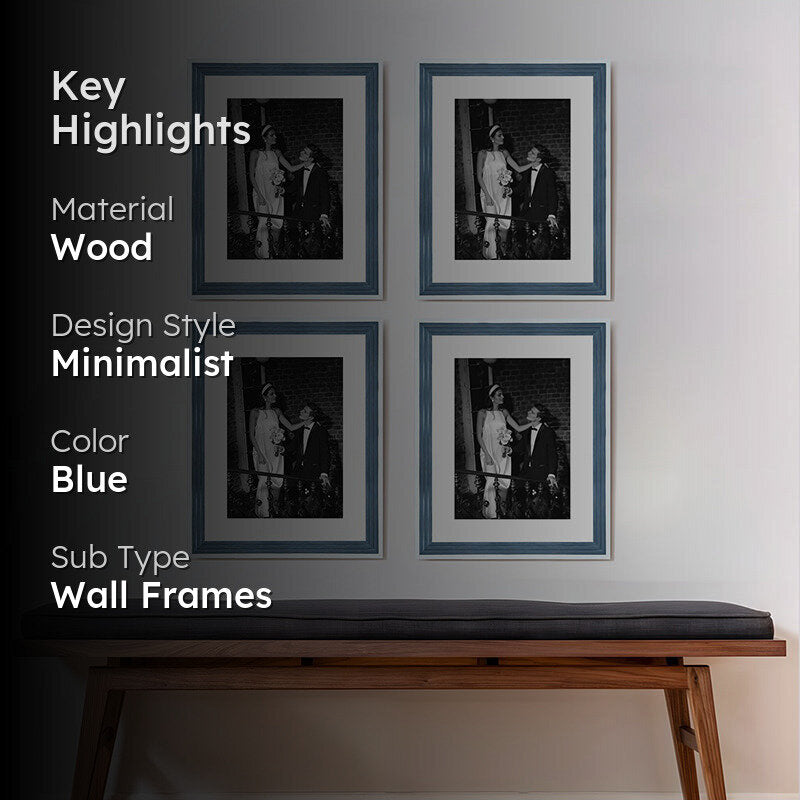 Treega Nuvo Photo Frame (Blue) - Set Of Four media 2