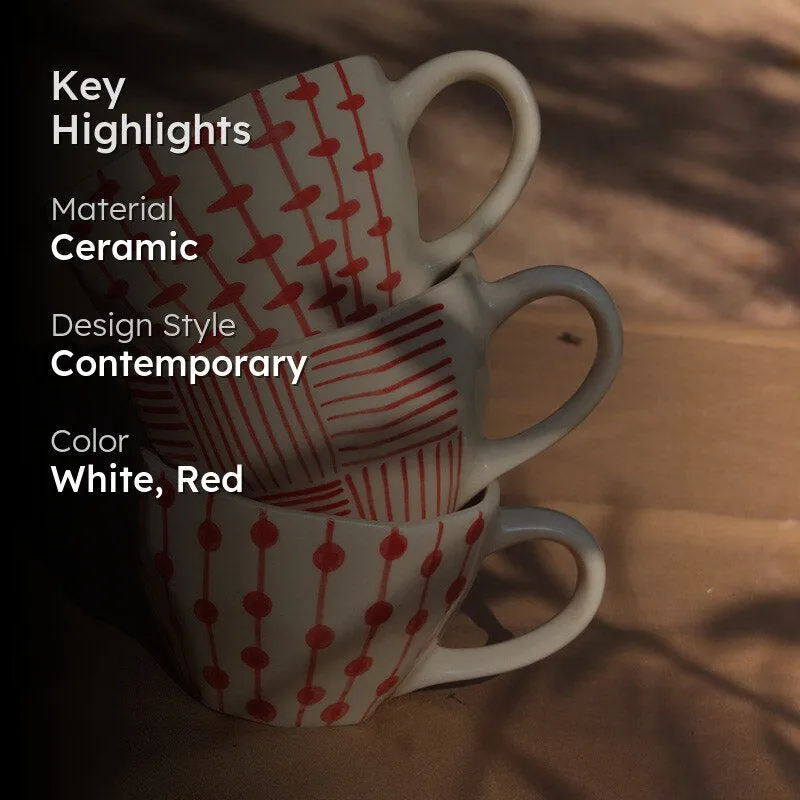 Altira Ceramic Tea Cup (200 mL Each) - Set of Three media 2