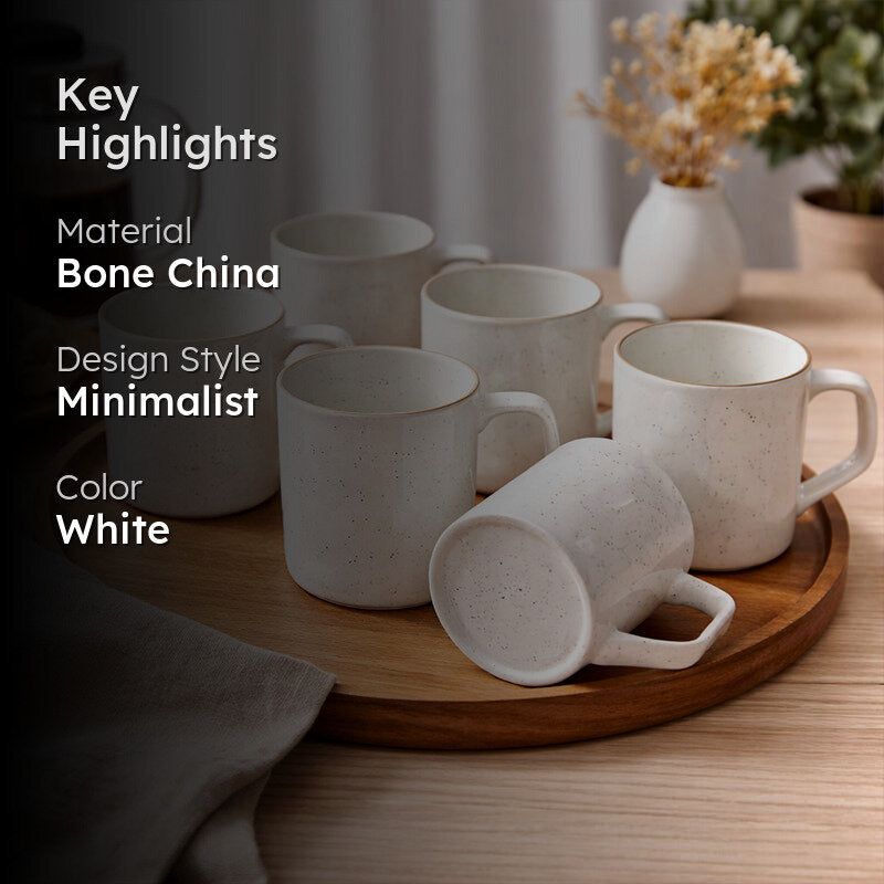 Marlowe Bone China Tea Cup (200 mL Each) -  Set of Six media 2