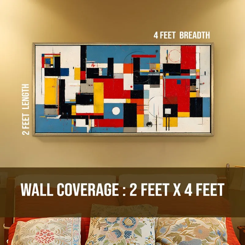 Gridlock Canvas Wall Painting With Frame media 8