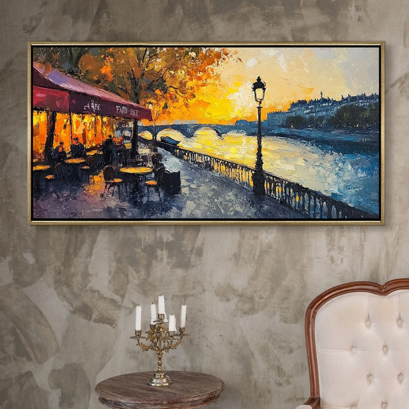Vesper Canvas Wall Painting With Frame