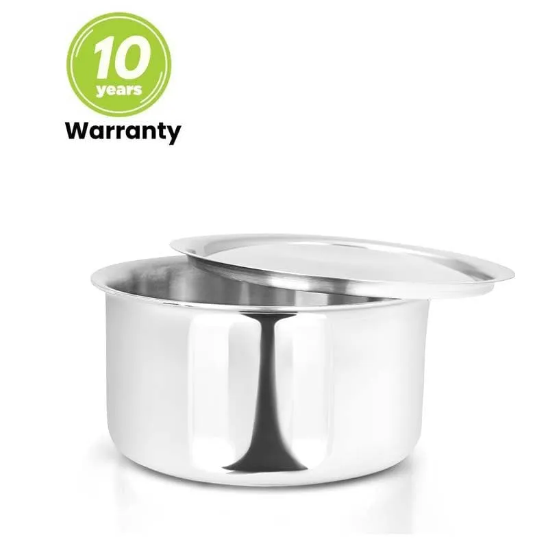 Gusto Stainless Steel Pateela With Lid - 1100 mL / 6 Inches media 6