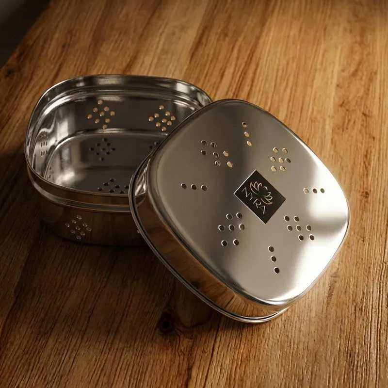 Crest Silver Stainless Steel Storage Container media 3