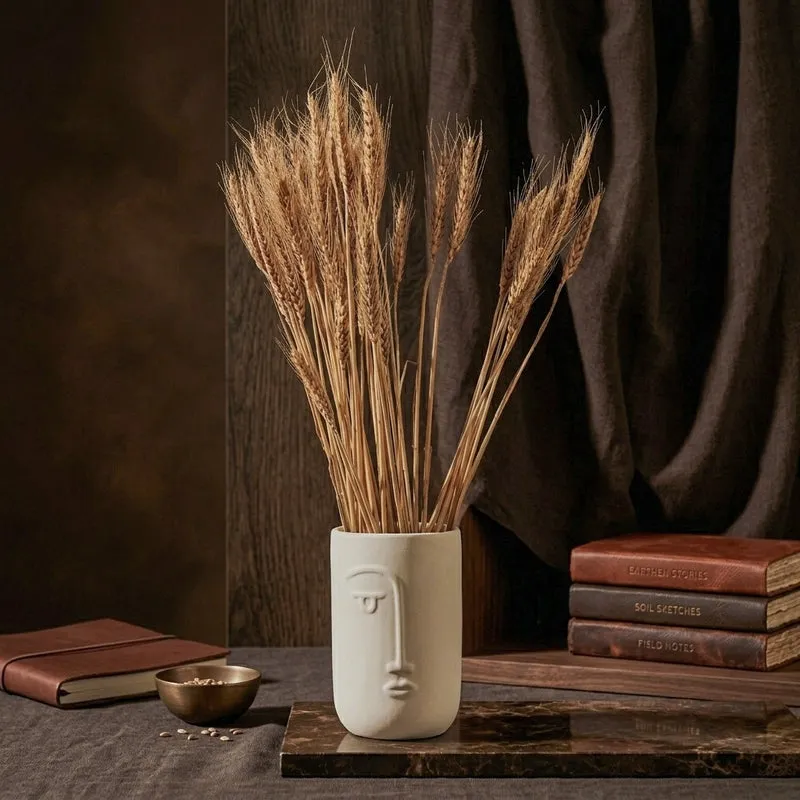 (Brown) Dried Wheat (60 cms) - Set Of Fifty Stems media 4