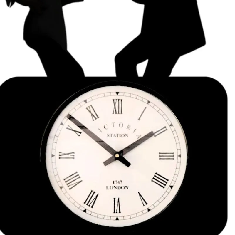 Dancer Steel Analog Wall Clock - Black media 5