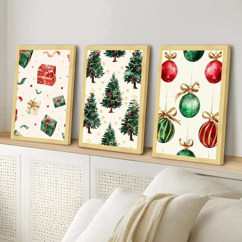 Merrivine Aura Wall Painting - Set Of Three media 4
