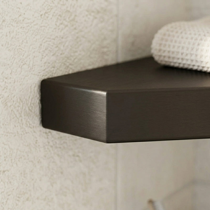 Berk Corner Floating Wall Shelf (Black) - Set Of Two media 3