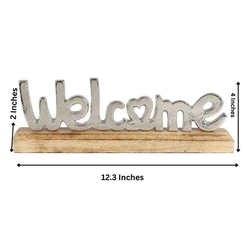 Warm Welcome Typography Showpiece - Silver media 5