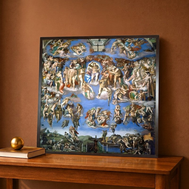 The Last Judgment c.1540 Canvas Wall Painting - 16 x 16 Inches