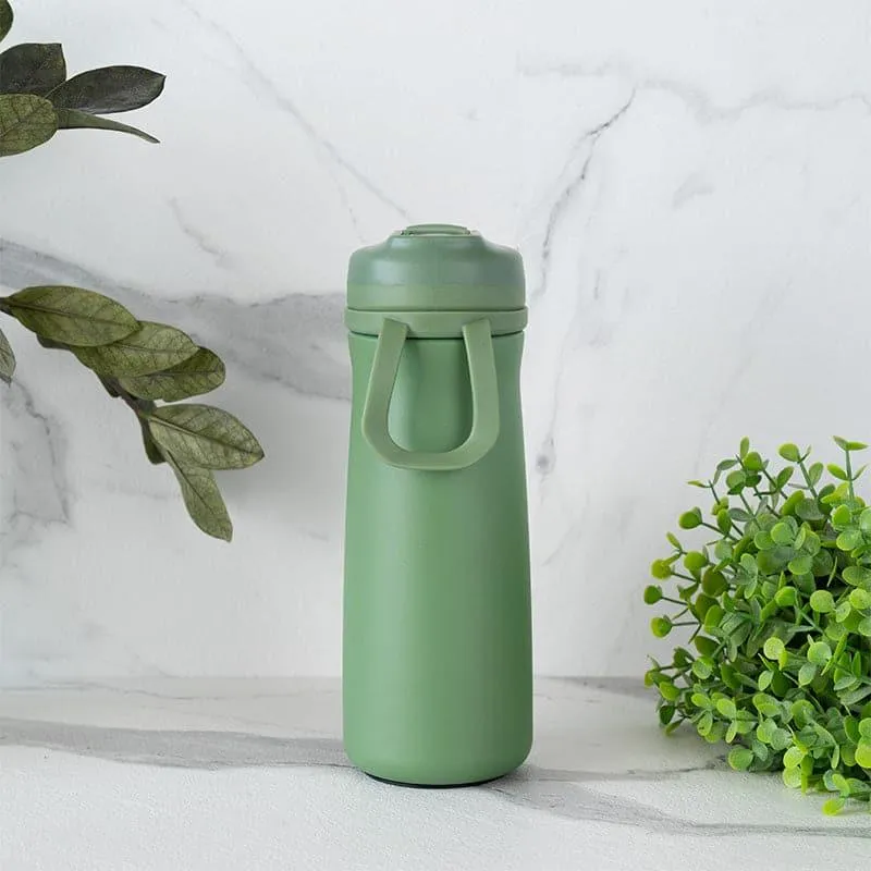 H2O Splash Hot & Cold Thermos Water Bottle (Green) - 600 mL media 1