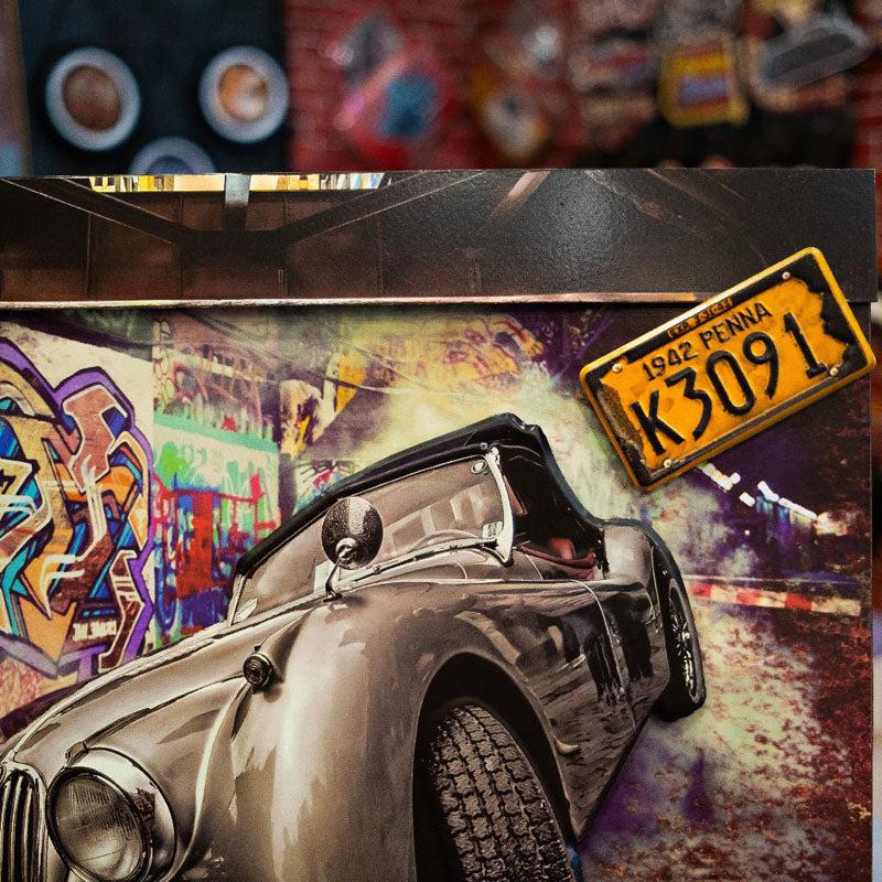Jaguar Xk140 Wood & Metal Wall Accent media 4