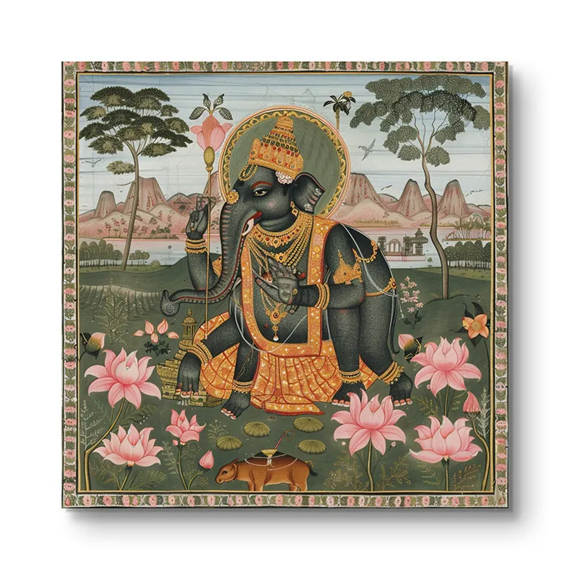 Divinity & Blooms Wall Painting media 3