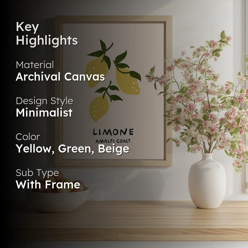 Limone Archival Canvas Wall Art - Brown media 2