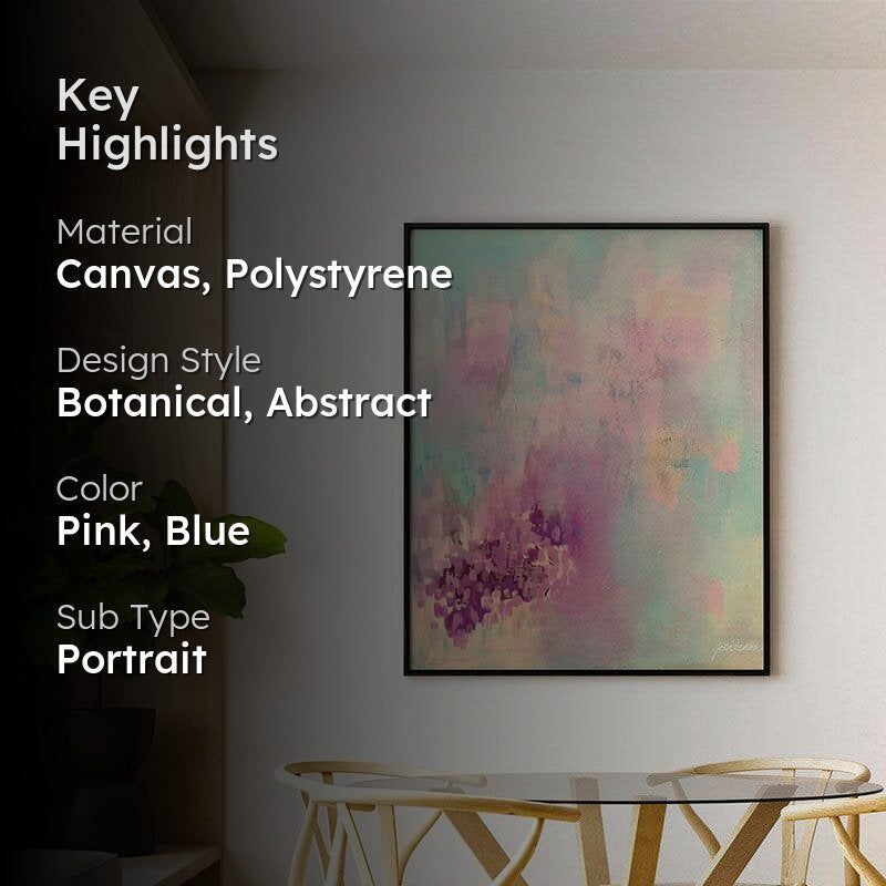 Autumn Abstract Canvas Wall Painting - Black Frame media 2