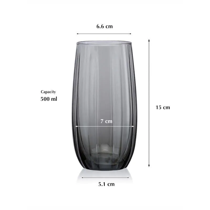 Pasabahce Savou Grey Tumbler (500 ML) - Set Of Four media 6