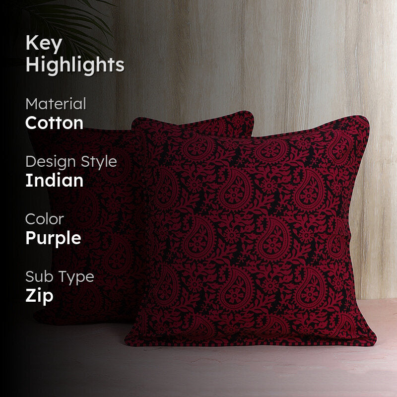 Swayam Leela Printed Cushion Cover - Set of Two media 2