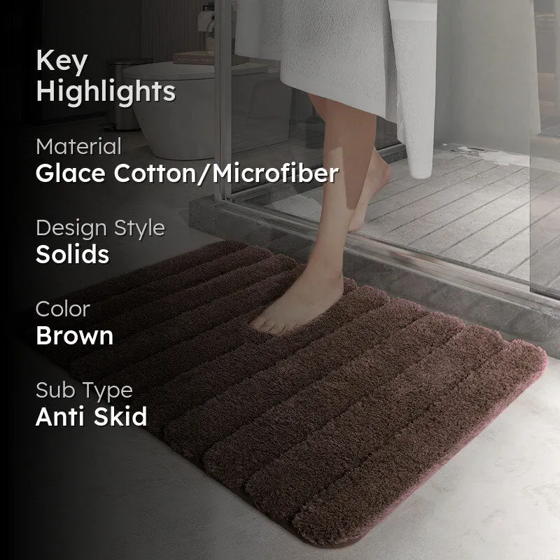 Toronto Touch Microfiber Bath Mat - Brown media 2