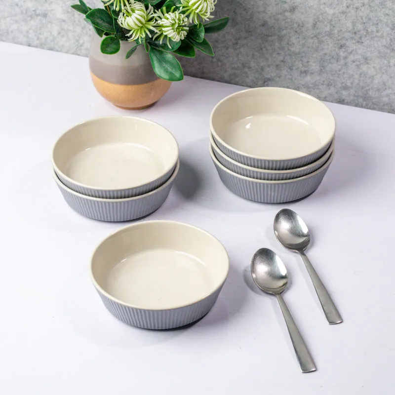Kaelen Snack Bowl(300 mL) - Set Of Six media 3