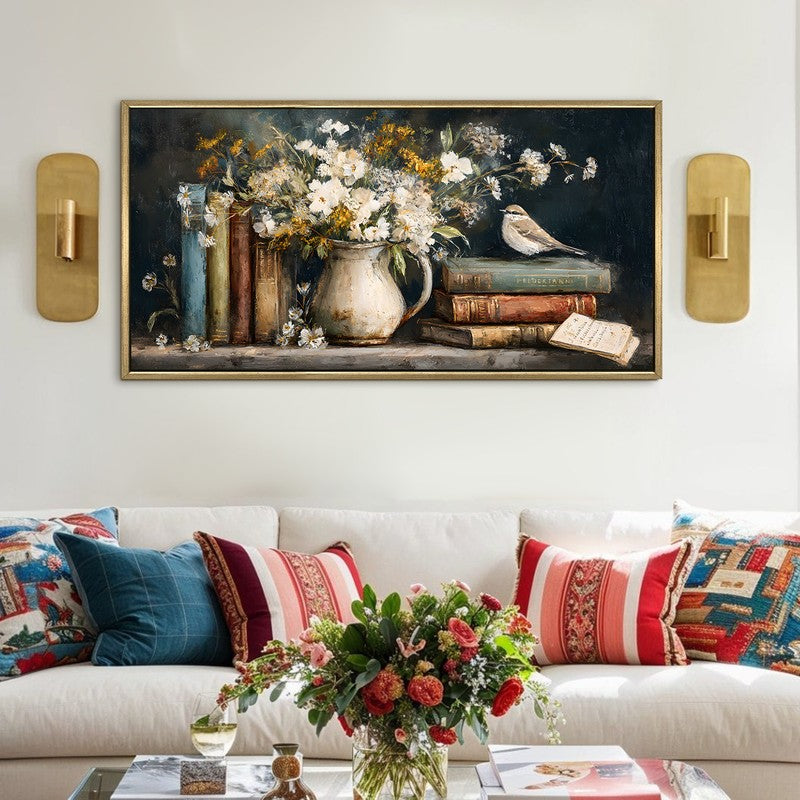 Earthtones Canvas Wall Painting With Frame