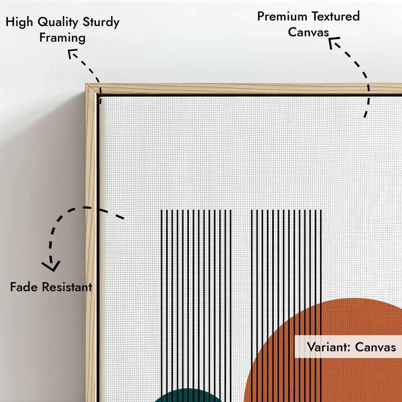 Zenith Canvas Wall Painting With Brown Frame media 8