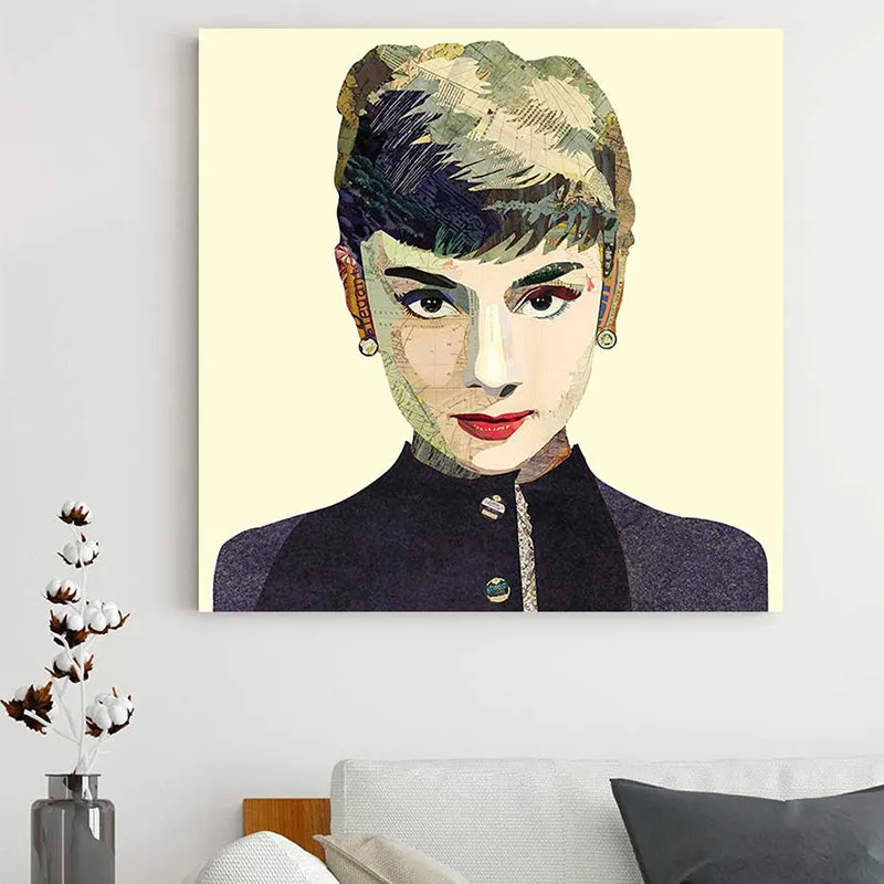 Cine Audrey Canvas Wall Painting media 2