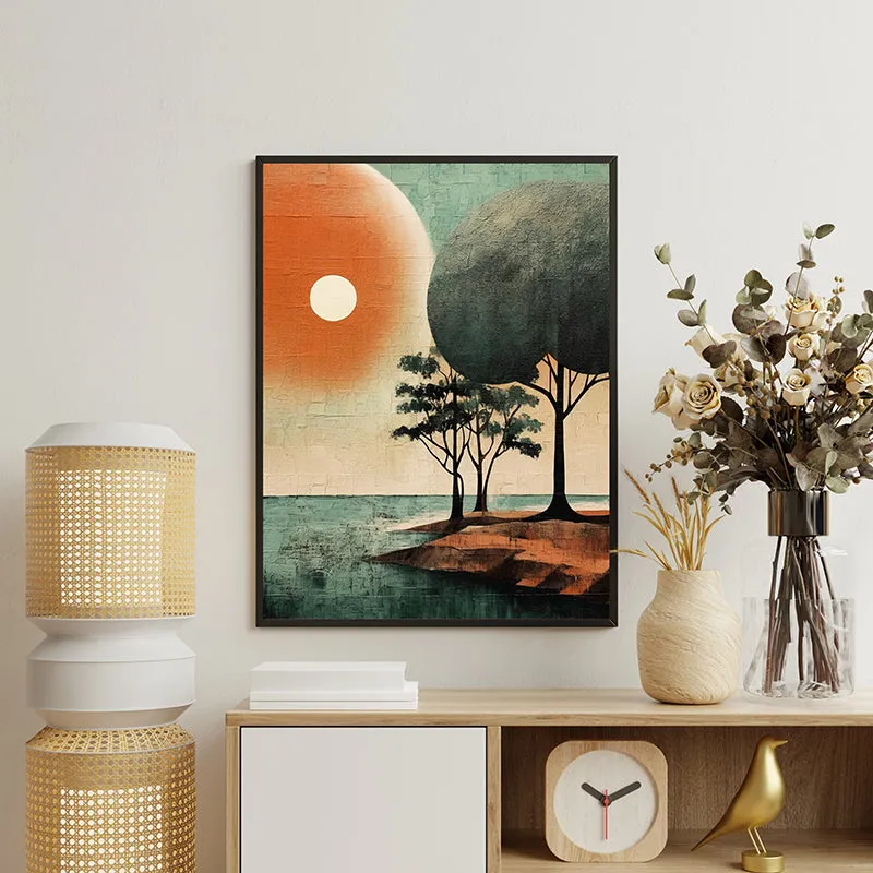 Serene Riverside Canvas Wall Art media 3