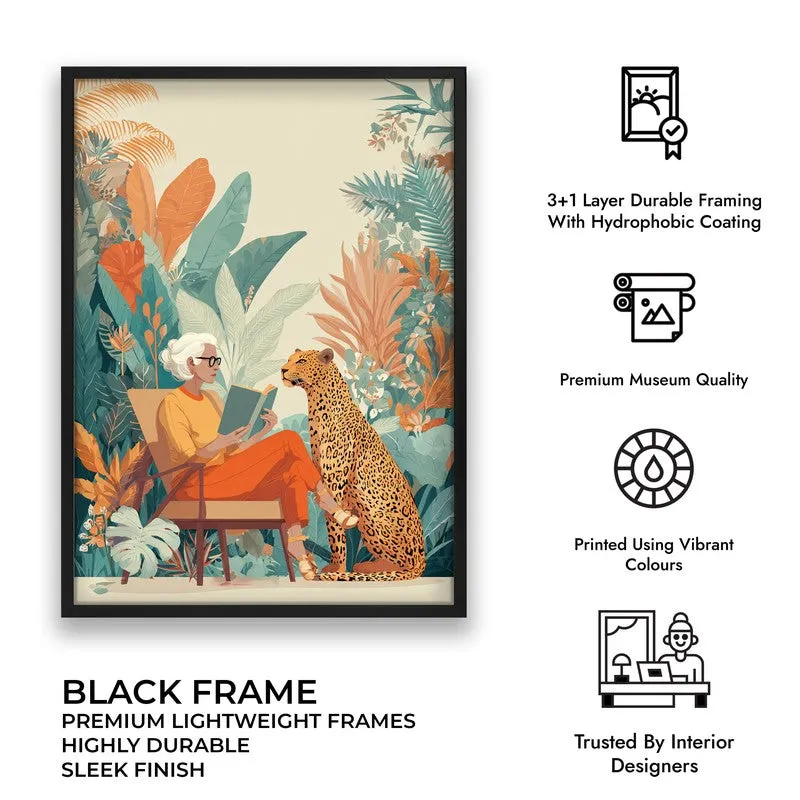 Verdantia Canvas Wall Painting With Black Frame media 8