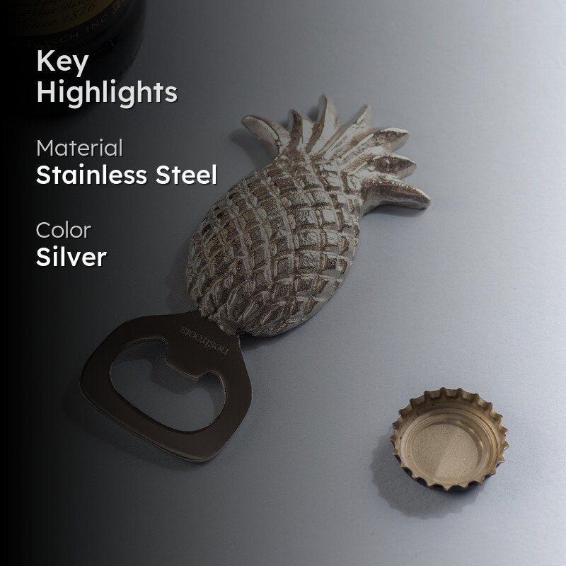 Tropical Twist Stainless Steel Bottle Opener - Silver media 2