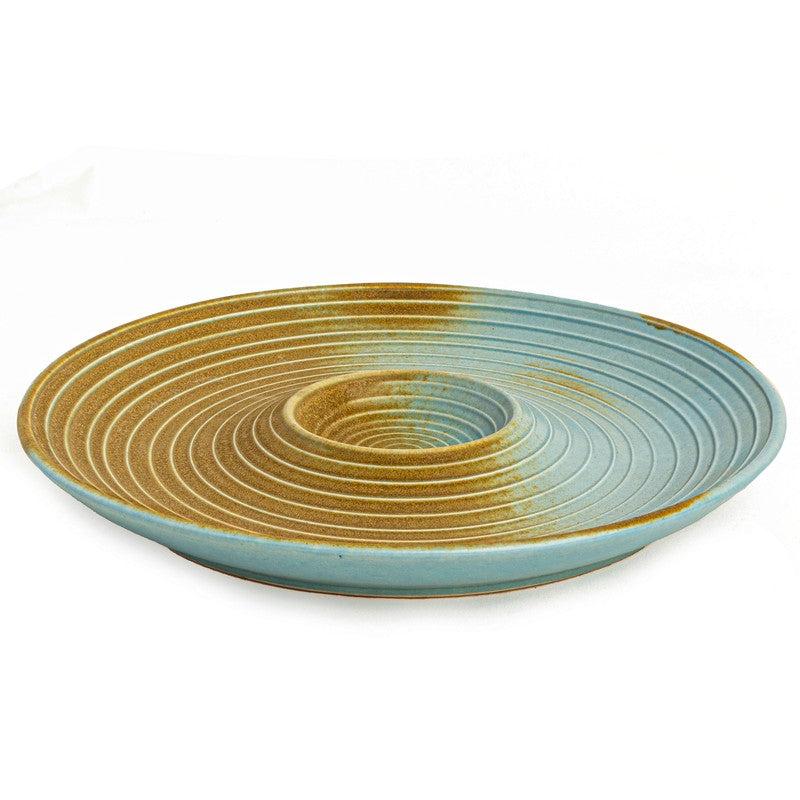 Sun Crest Ceramic Chip n Dip Platter - Copper media 5