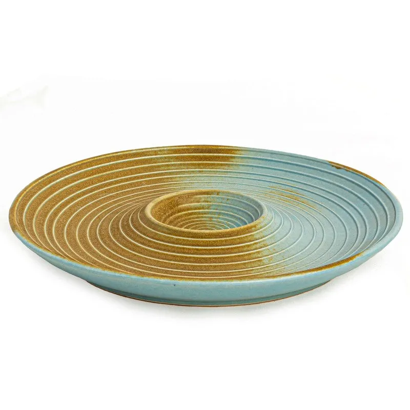 Sun Crest Ceramic Chip n Dip Platter - Copper - 5