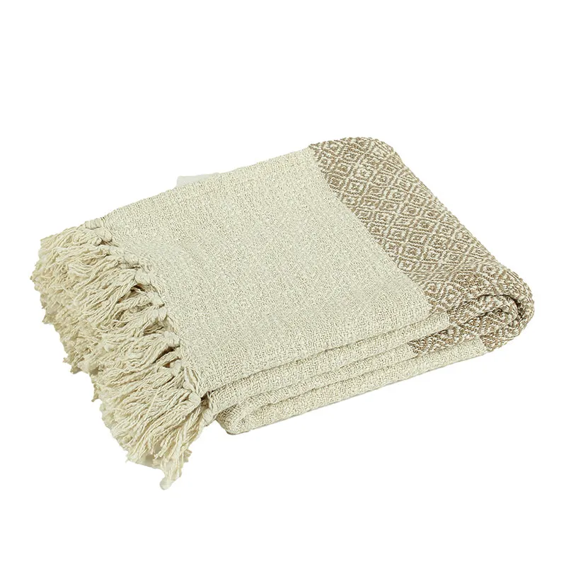 Elmii Cotton Throw - Beige media 4
