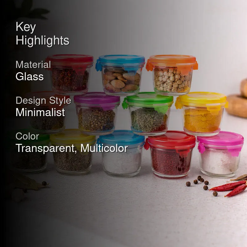 FlavoAirtight Glass Container (120 mL Each) - Set of Twelve media 2