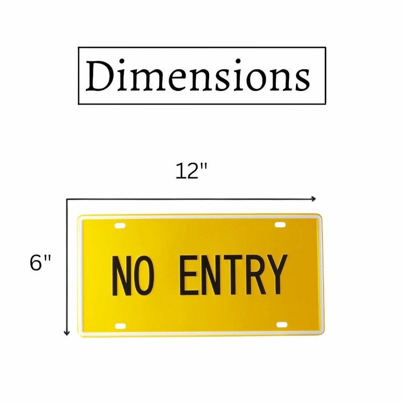 No Entry Metal Wall Accent media 6