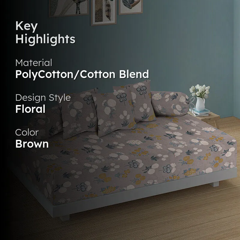 Neutral Nature Diwan Set - Six Piece Set media 2