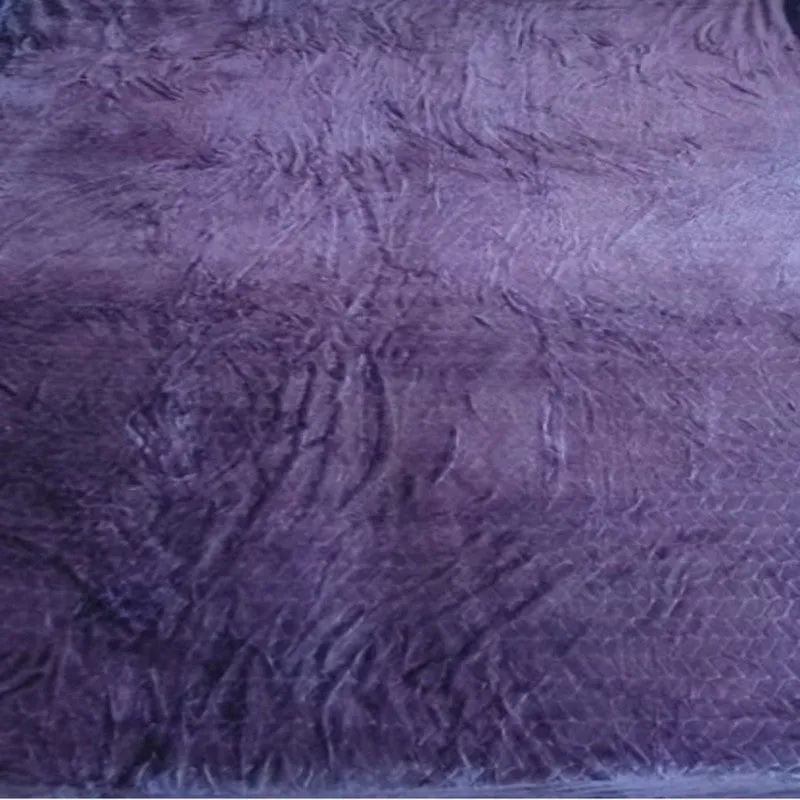 Plushyn Solid Woolen Blanket (Blue) - 300 GSM media 3
