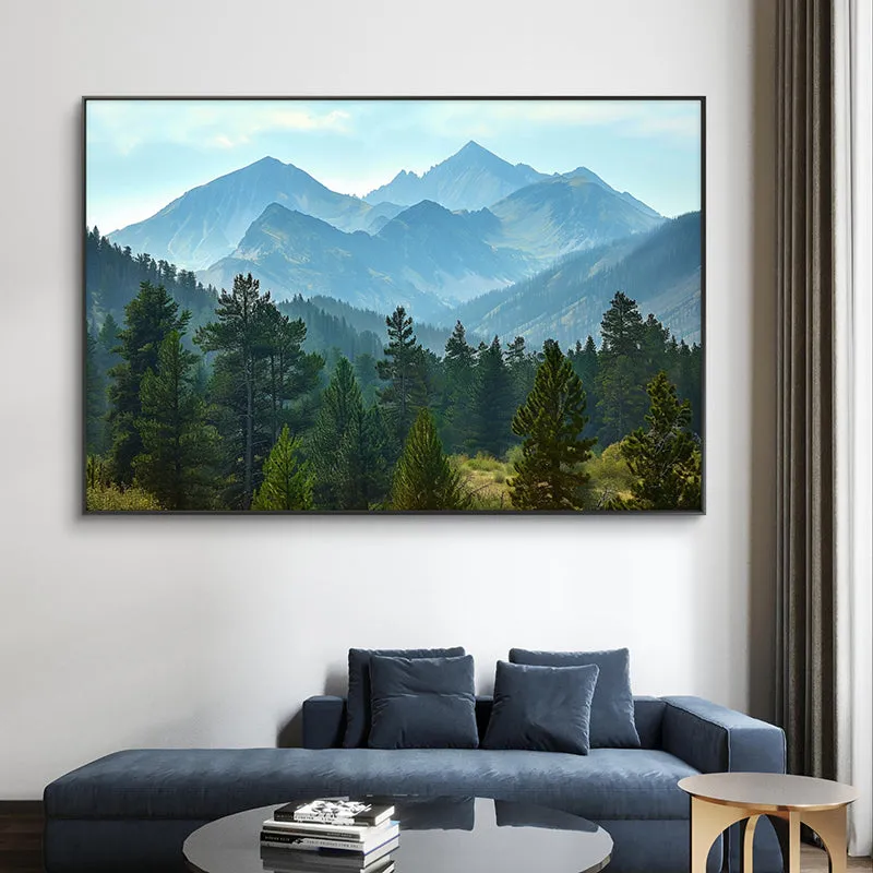 Serene Hillscape Canvas Wall Painting media 3
